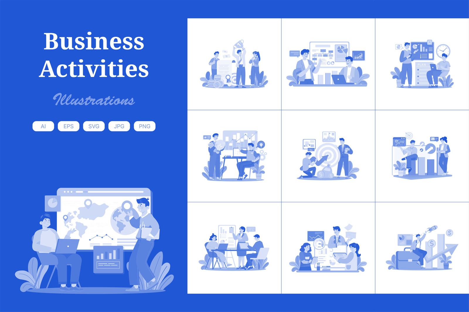 M689_Business Activities Illustration Pack