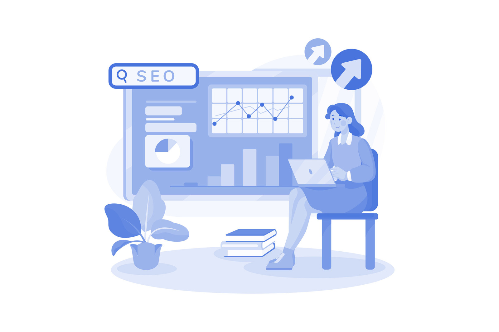 M692_SEO &amp; Marketing Illustration Pack