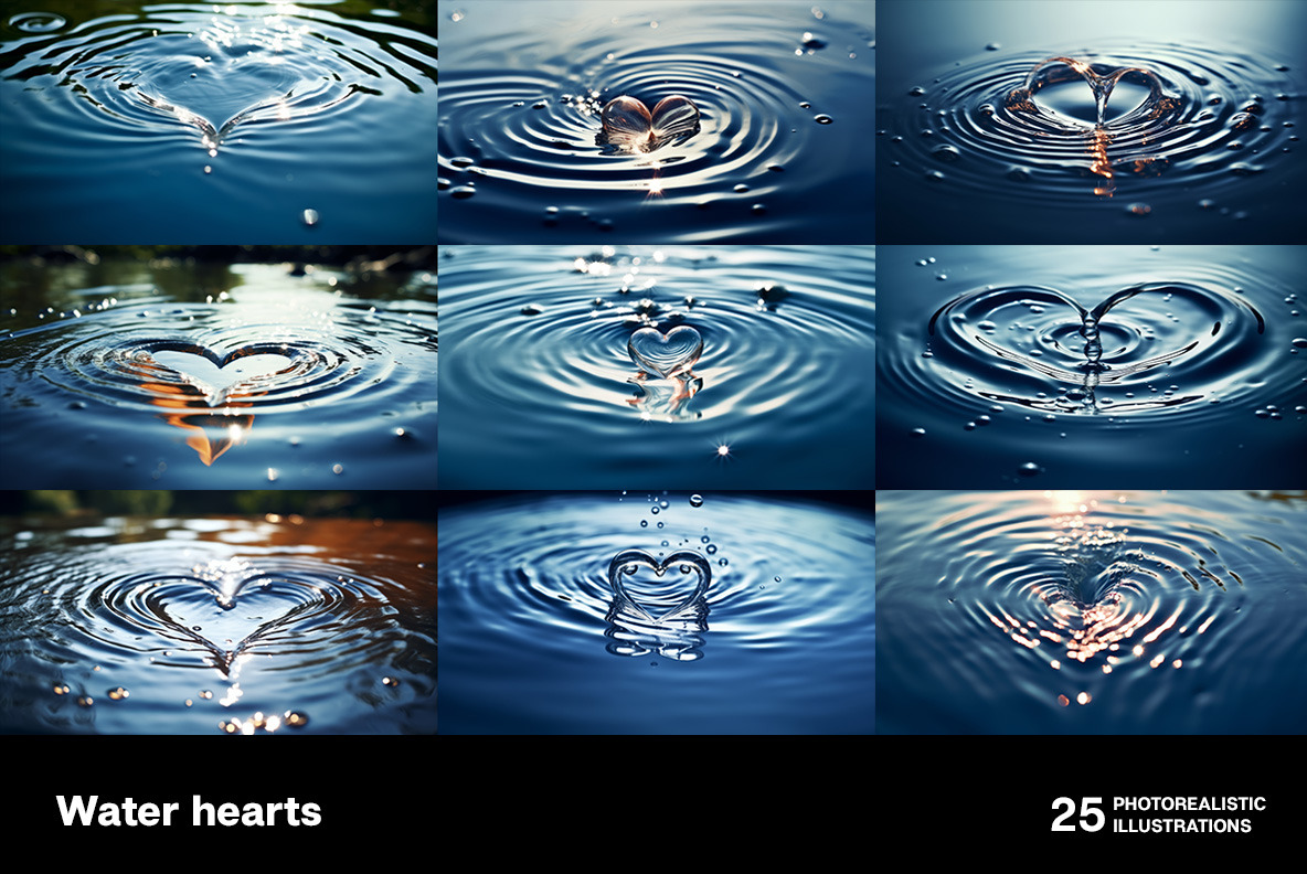 Water hearts