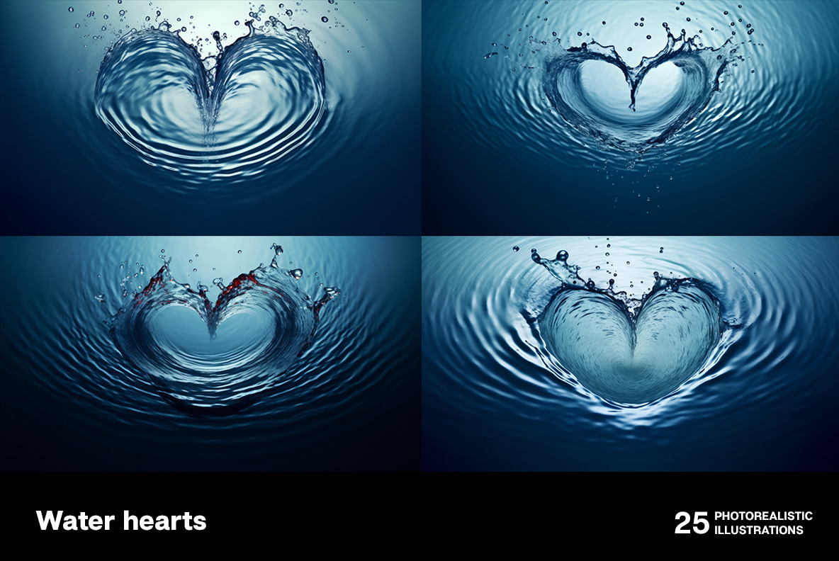 Water hearts