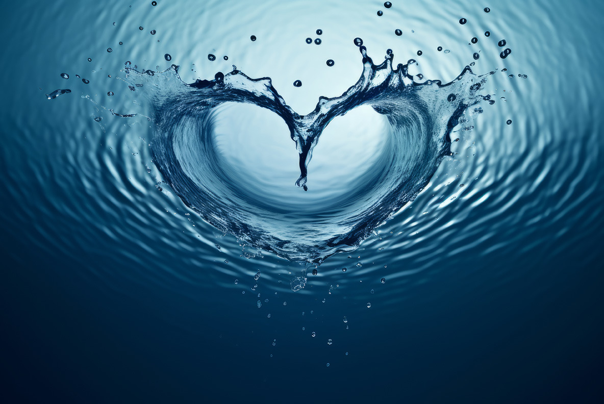 Water hearts