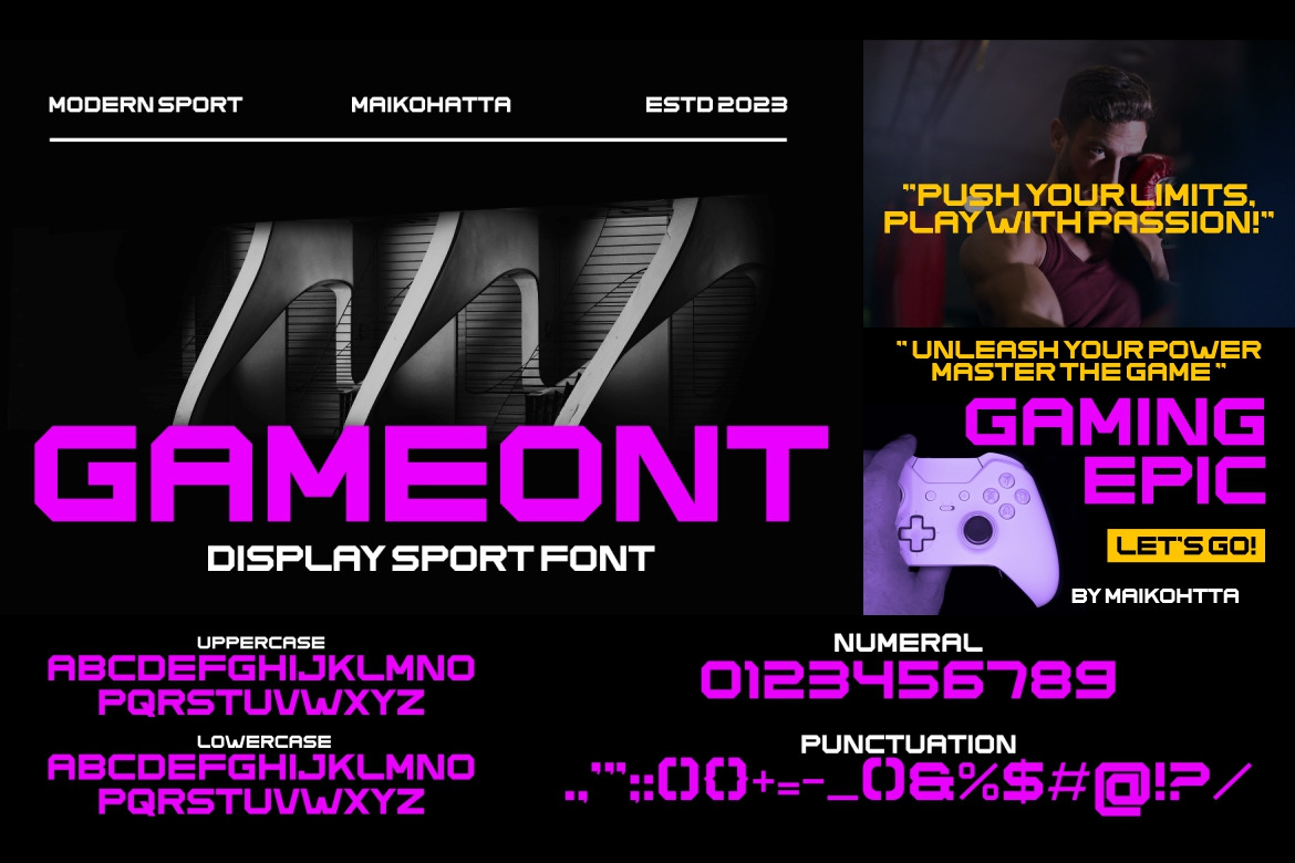Sport Font Bundle Sport Font Bundle