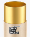 Opened Kraft Paper Tube Mockup