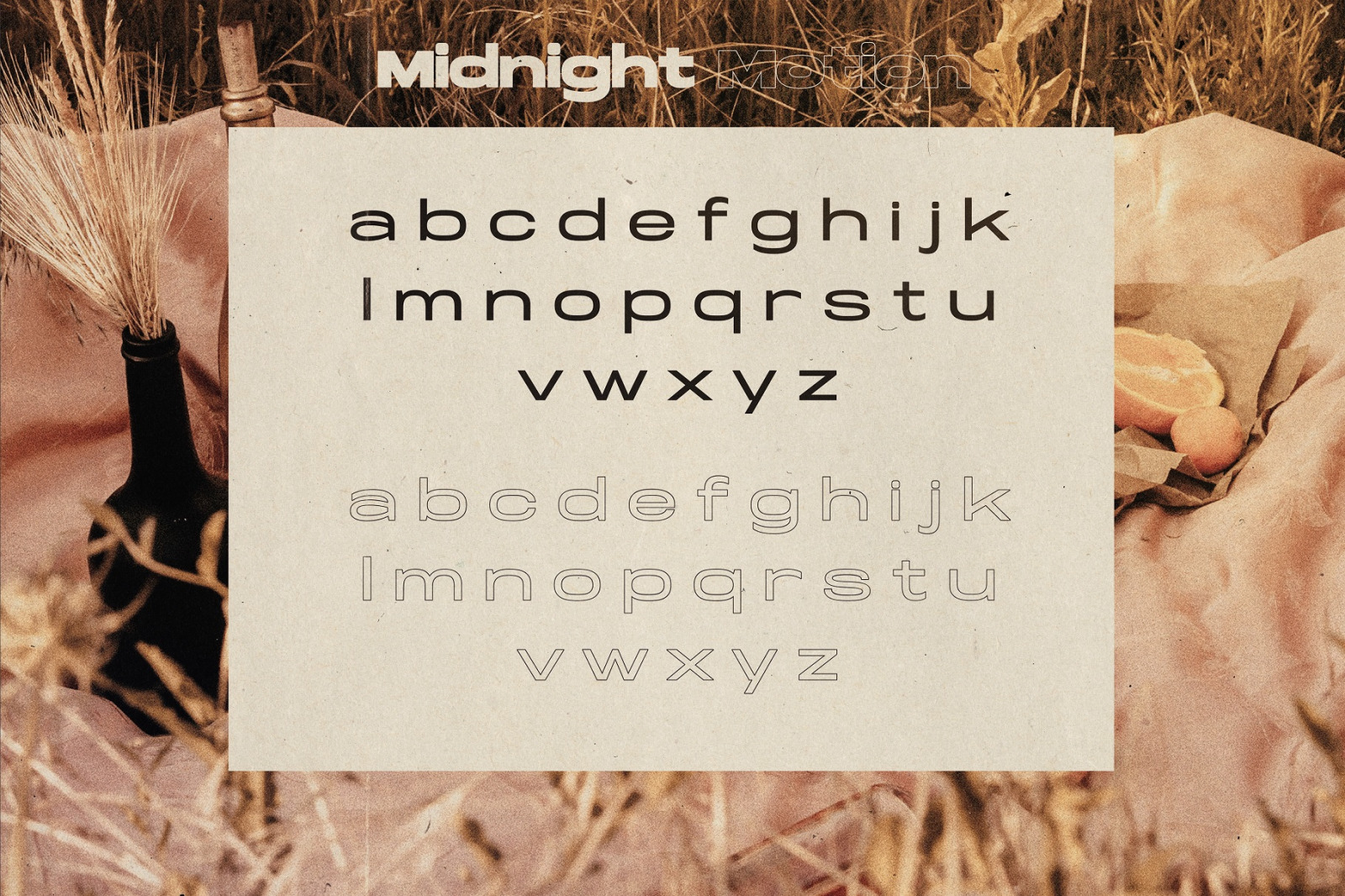 Midnight Motion - Modern Sans Typeface Midnight Motion - Modern Sans Typeface