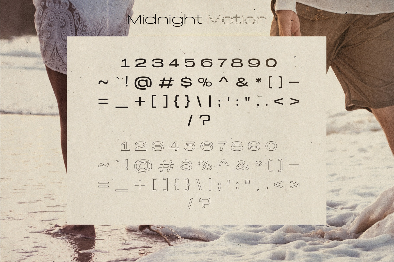 Midnight Motion - Modern Sans Typeface Midnight Motion - Modern Sans Typeface
