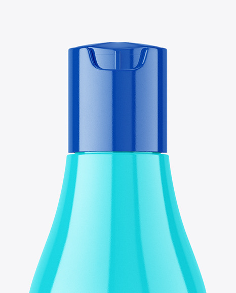 Glossy Plastic Bottle Mockup