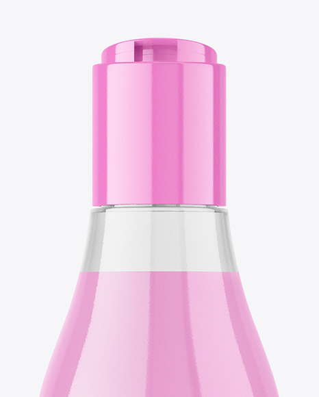 Clear Plastic Bottle Mockup