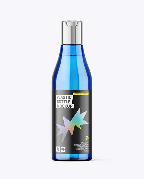Blue Plastic Bottle Mockup Blue Plastic Bottle Mockup