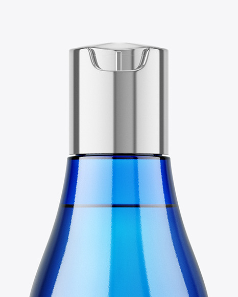 Blue Plastic Bottle Mockup Blue Plastic Bottle Mockup