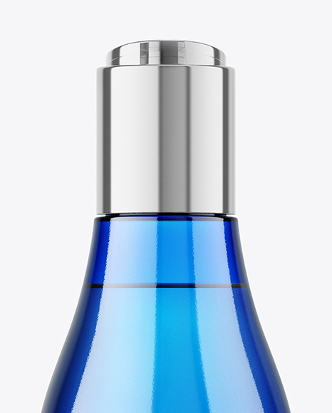 Blue Plastic Bottle Mockup Blue Plastic Bottle Mockup