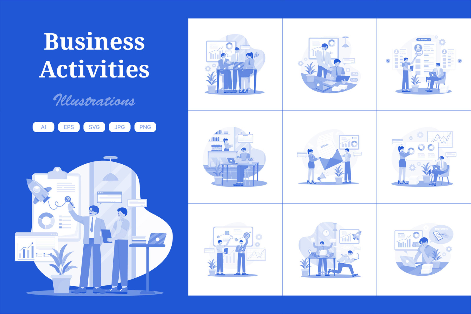 M680_Business Activities Illustration Pack 1 M680_Business Activities Illustration Pack 1