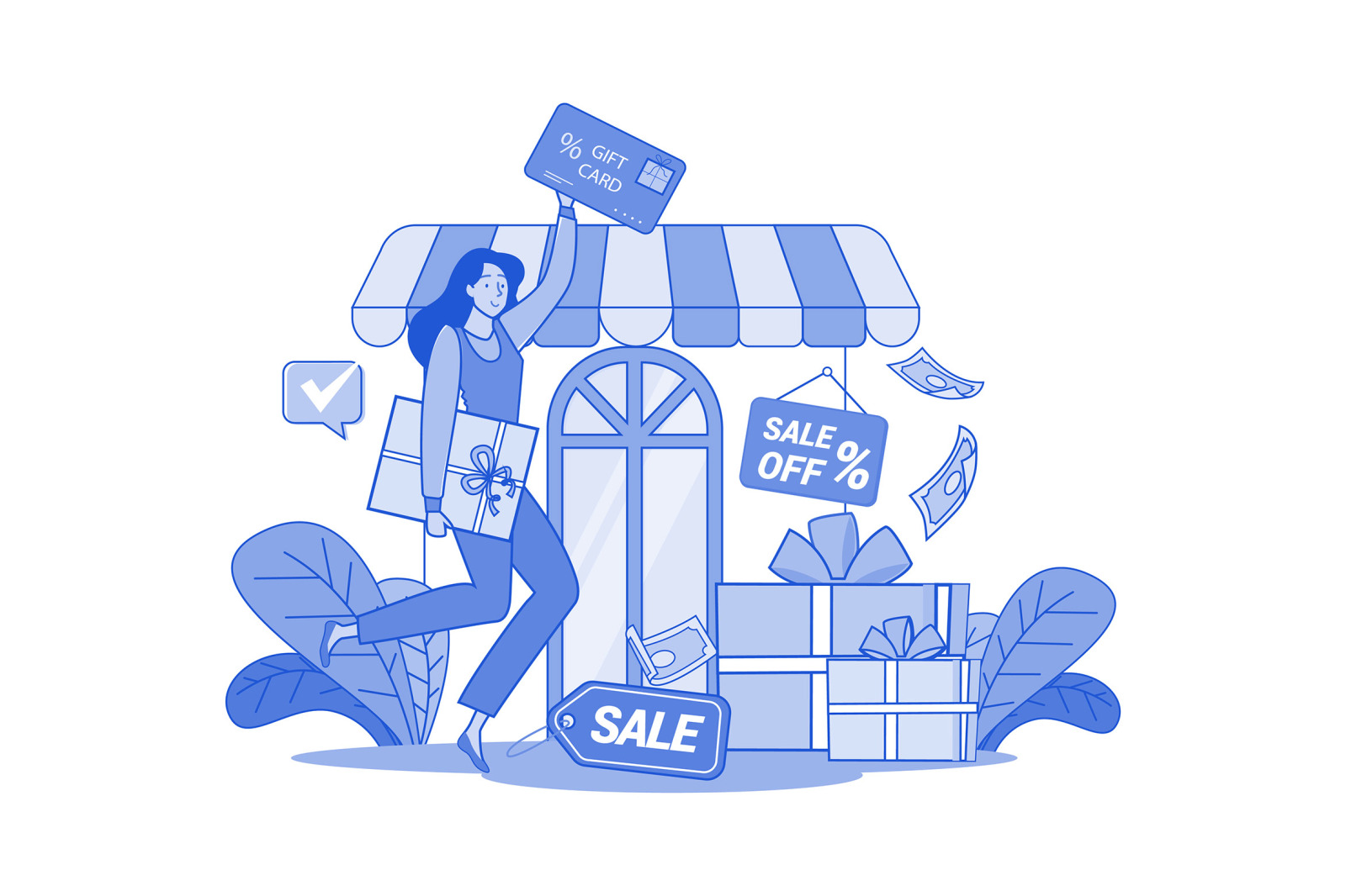 M676_Online Shopping Illustration Pack 1