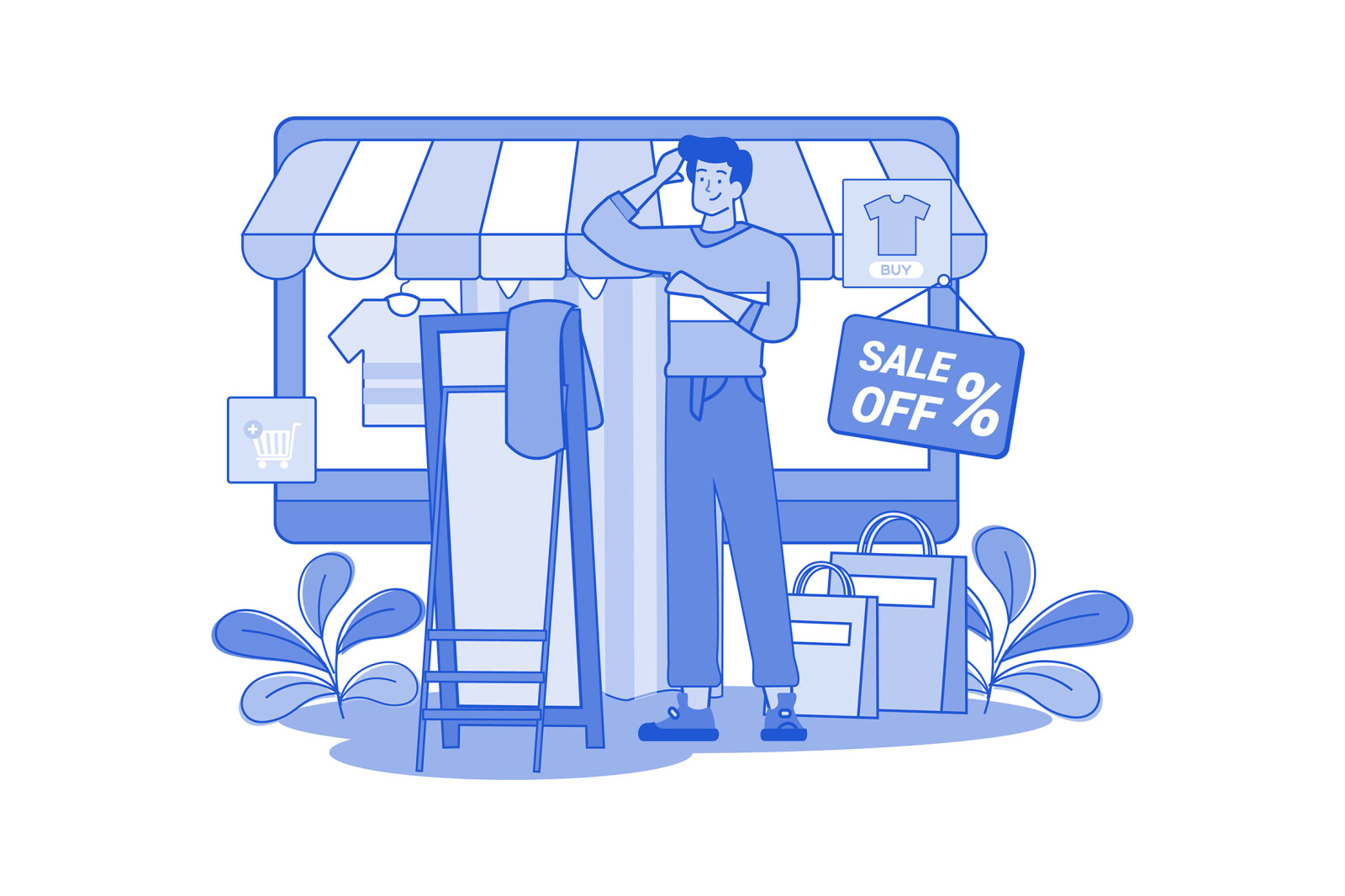 M676_Online Shopping Illustration Pack 2