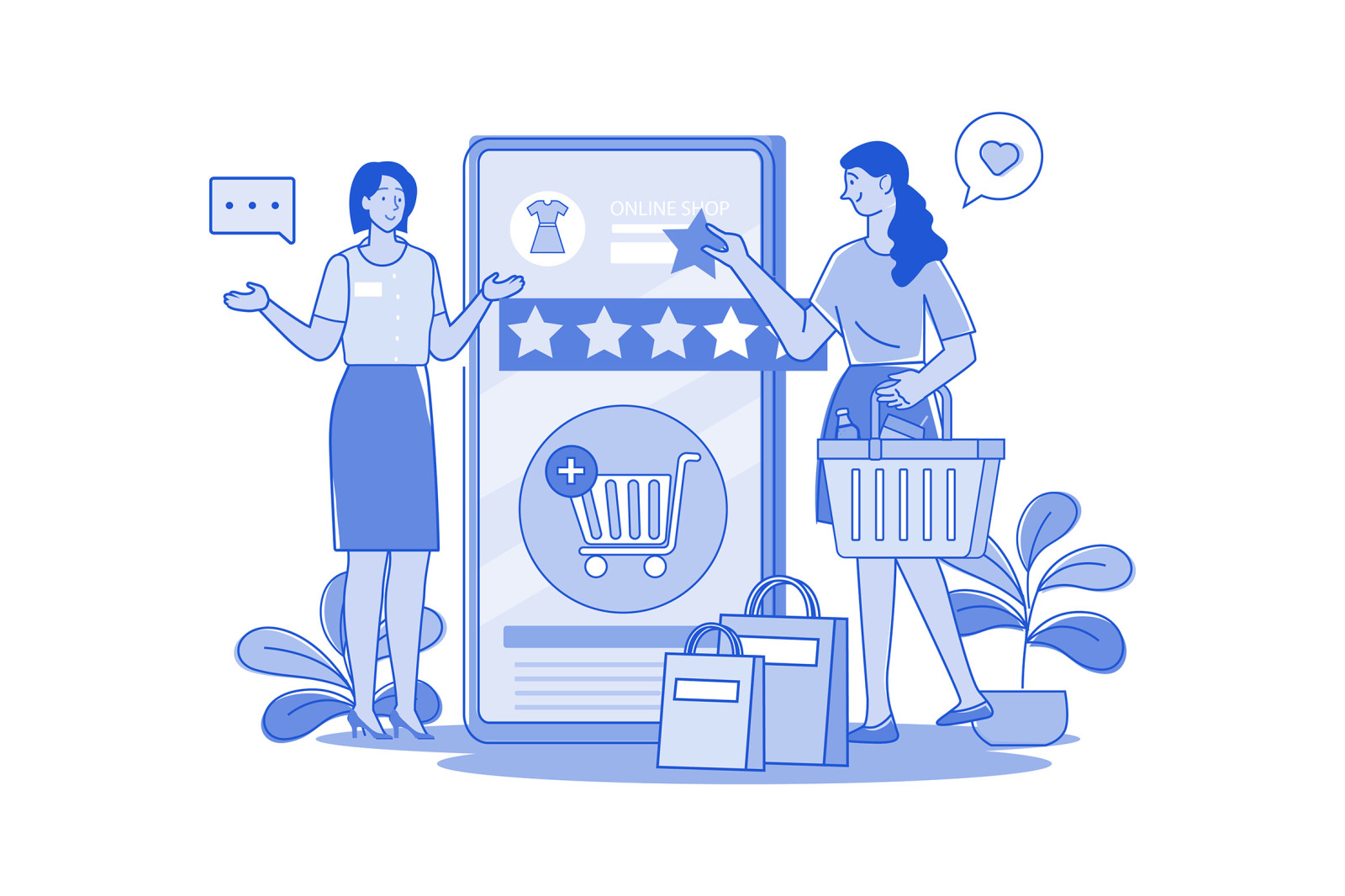 M676_Online Shopping Illustration Pack 2 M676_Online Shopping Illustration Pack 2