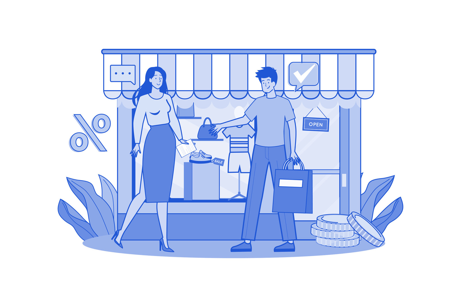 M676_Online Shopping Illustration Pack 2 M676_Online Shopping Illustration Pack 2
