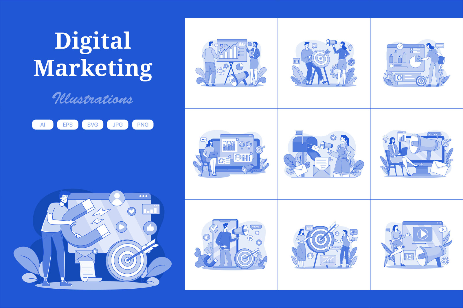 M675_Digital Marketing Illustration Pack 1 M675_Digital Marketing Illustration Pack 1