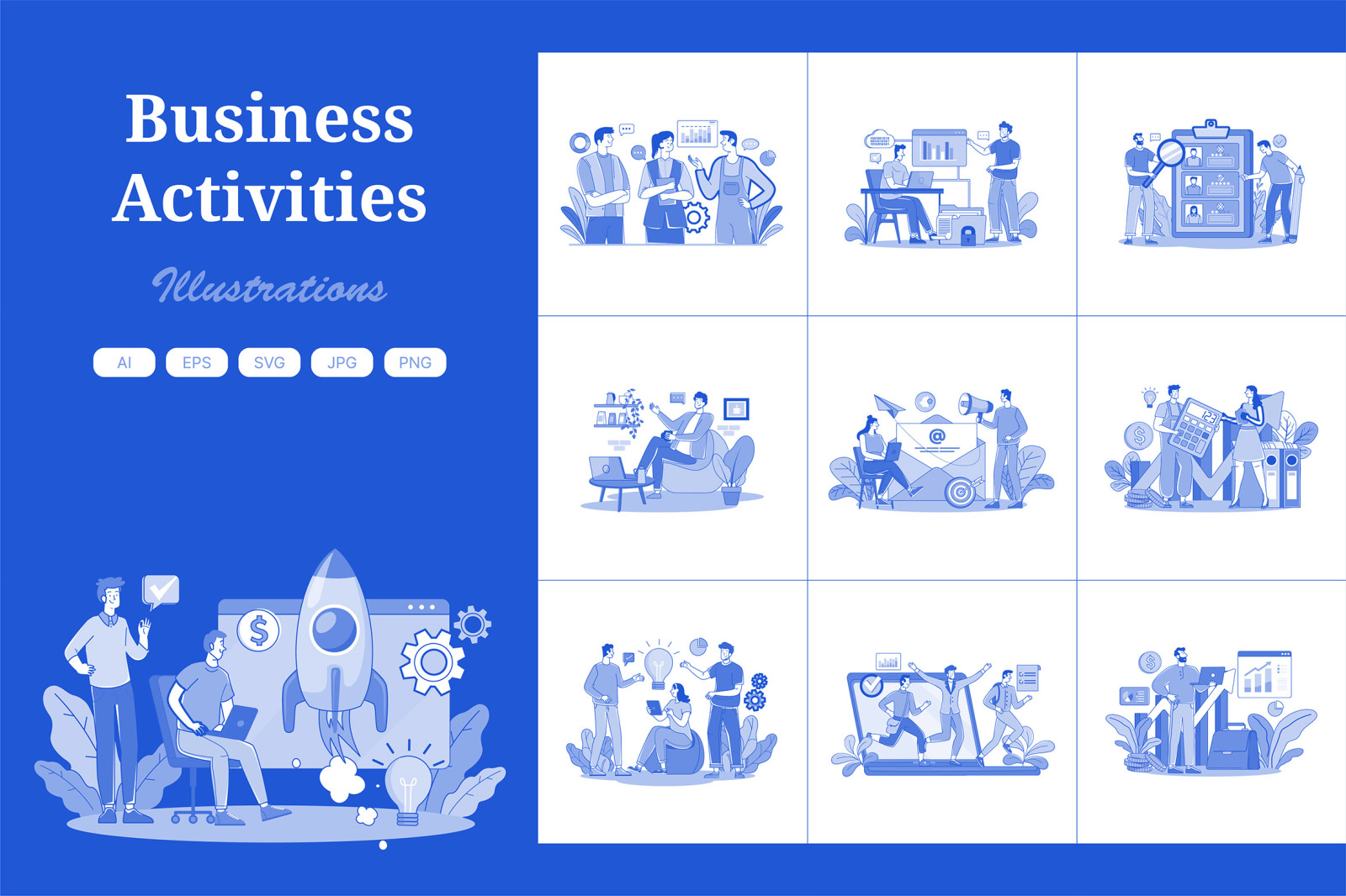 M674_Business Activities Illustration Pack 1 M674_Business Activities Illustration Pack 1
