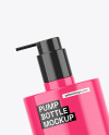 Two Glossy Cosmetic Bottles Mockup