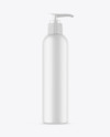 Matte Cosmetic Bottle With Pump Mockup