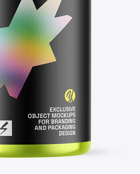 Metallic Protein Jar Mockup Metallic Protein Jar Mockup