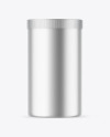 Matte Metallic Protein Jar Mockup Matte Metallic Protein Jar Mockup