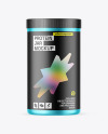 Matte Metallic Protein Jar Mockup Matte Metallic Protein Jar Mockup