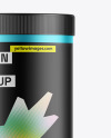 Matte Metallic Protein Jar Mockup Matte Metallic Protein Jar Mockup