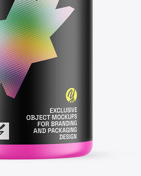Matte Protein Jar Mockup Matte Protein Jar Mockup