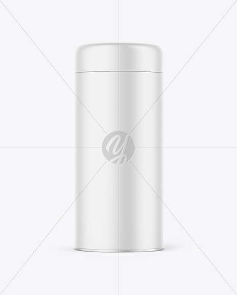 Matte Tea Tin Can Mockup