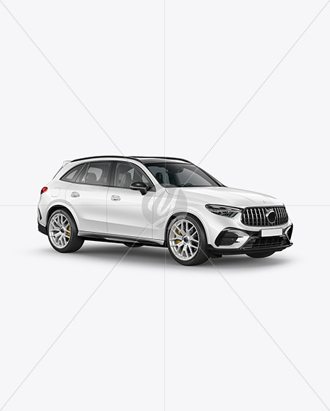 Compact Luxury SUV Mockup - Half Side View