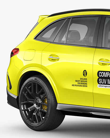 Compact Luxury SUV Mockup - Half Side View