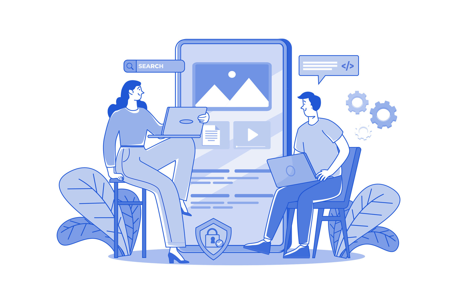 M673_Product Teams Illustration Pack 1 M673_Product Teams Illustration Pack 1