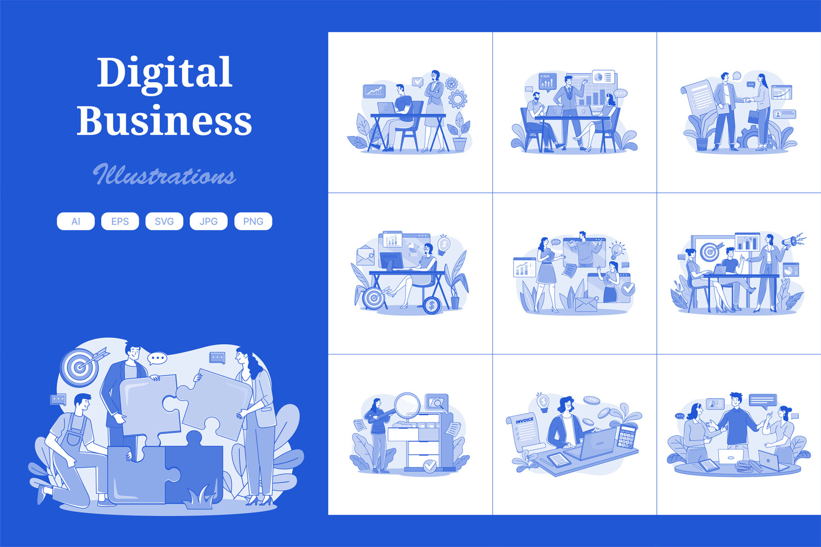 M672_Digital Business Illustration Pack 1 M672_Digital Business Illustration Pack 1