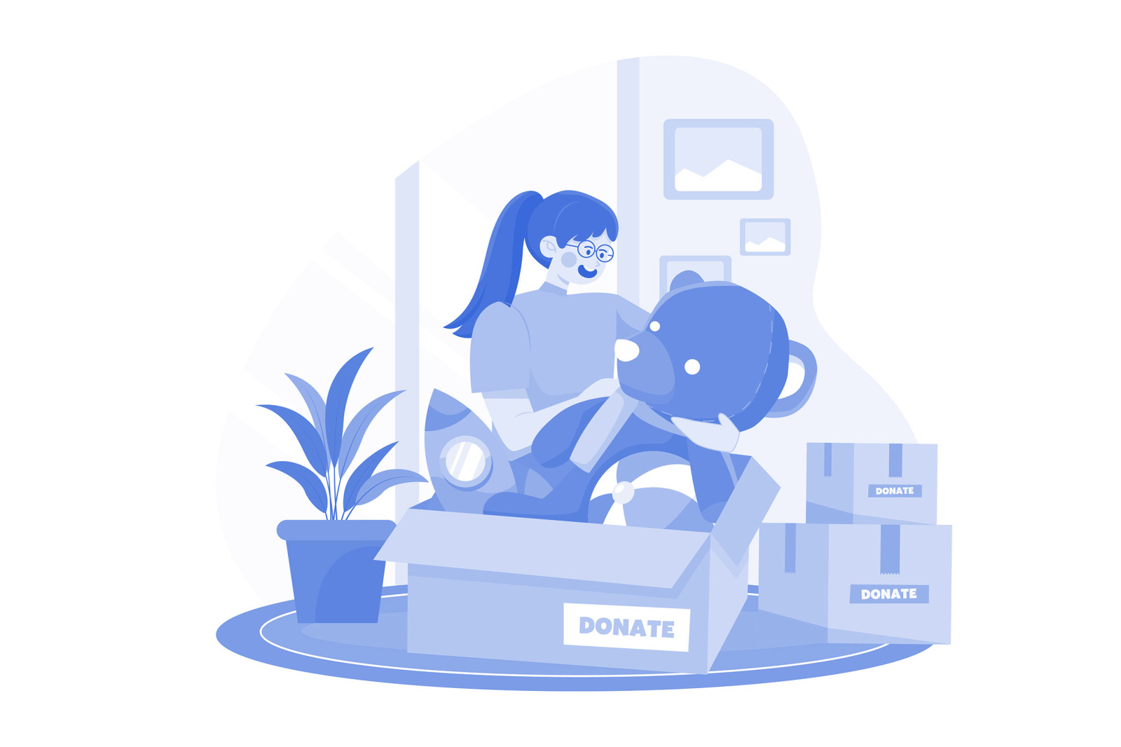 M671_Charity and Donation Illustration Pack M671_Charity and Donation Illustration Pack