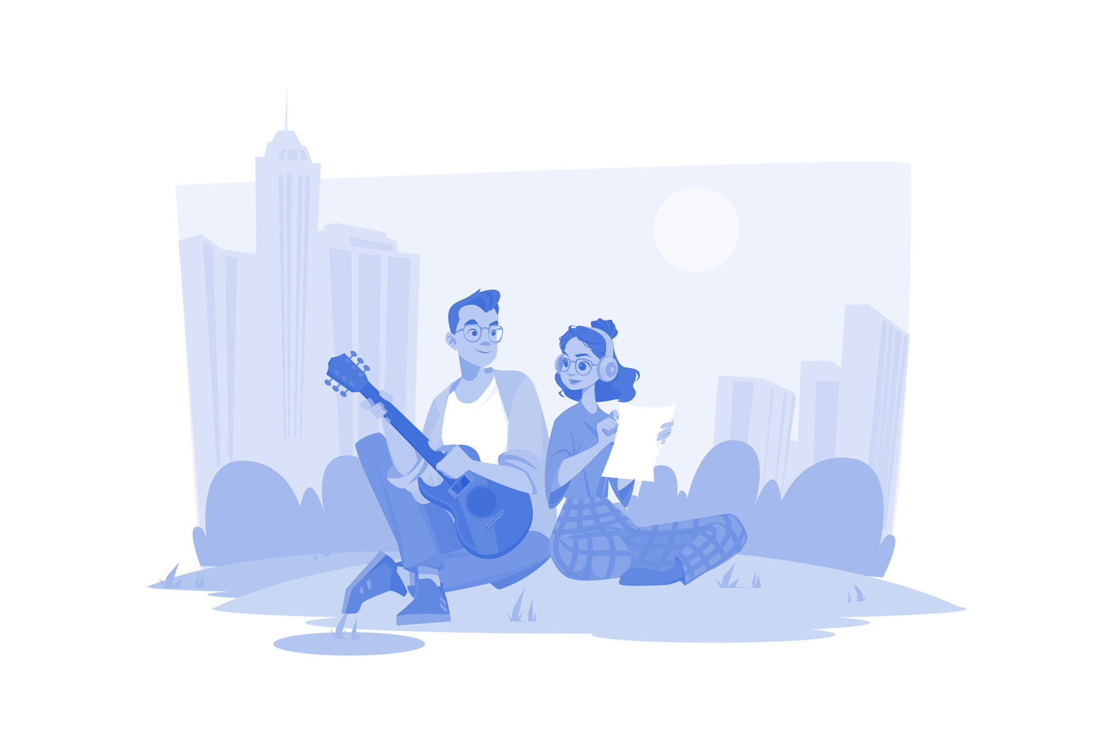 M667_Couple In Love Illustration Pack M667_Couple In Love Illustration Pack