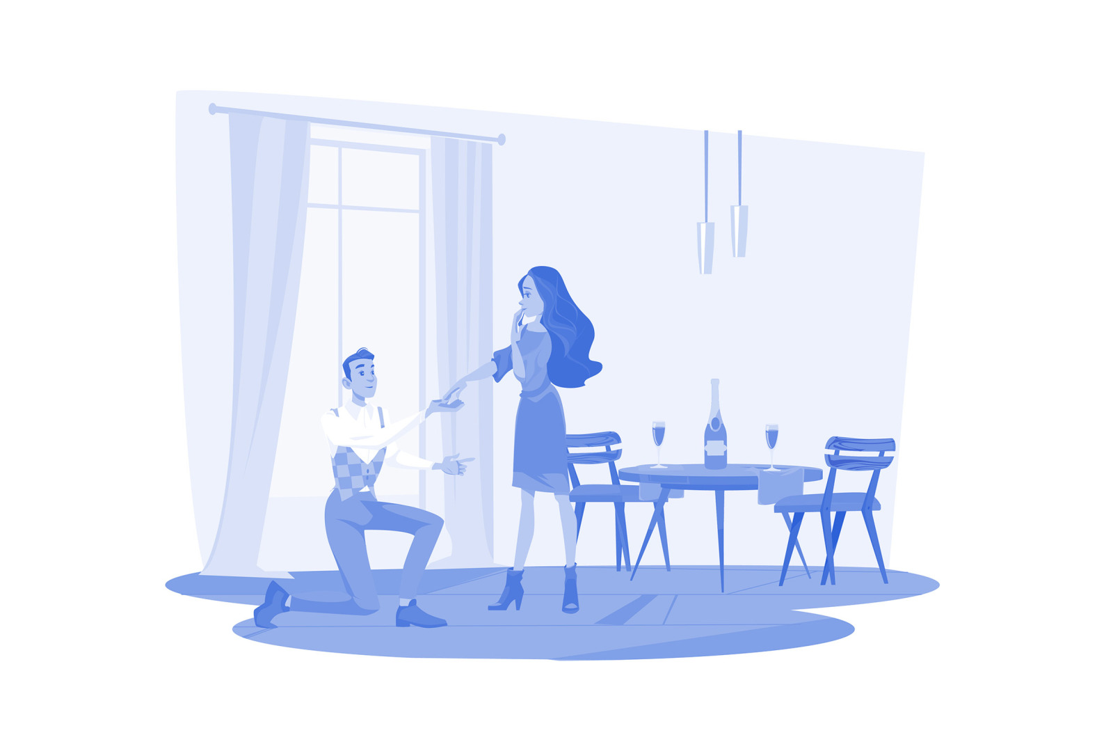 M667_Couple In Love Illustration Pack M667_Couple In Love Illustration Pack
