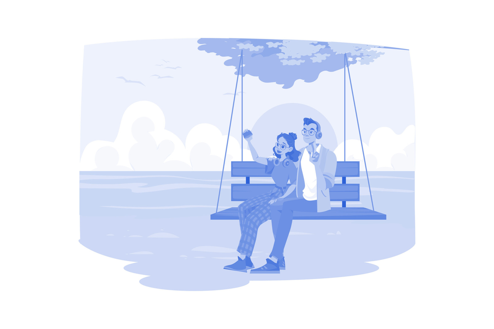 M667_Couple In Love Illustration Pack M667_Couple In Love Illustration Pack
