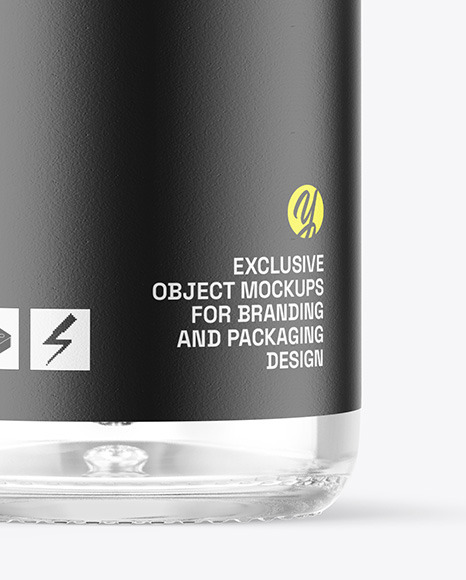Clear Glass Dropper Bottle Mockup