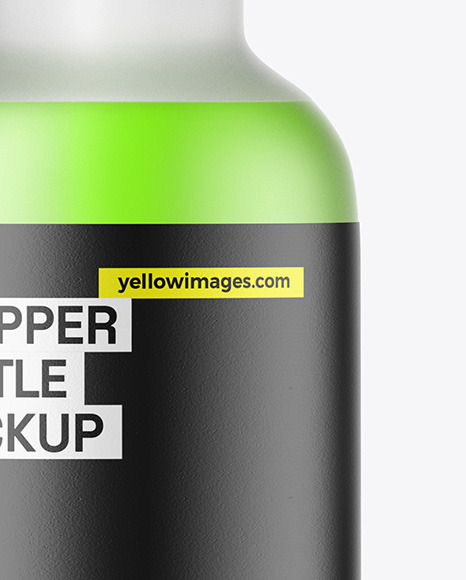 Frosted Glass Dropper Bottle Mockup Frosted Glass Dropper Bottle Mockup