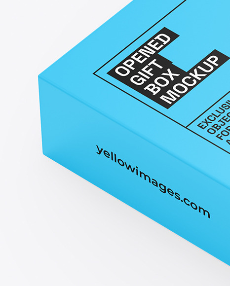 Opened Gift Box Mockup