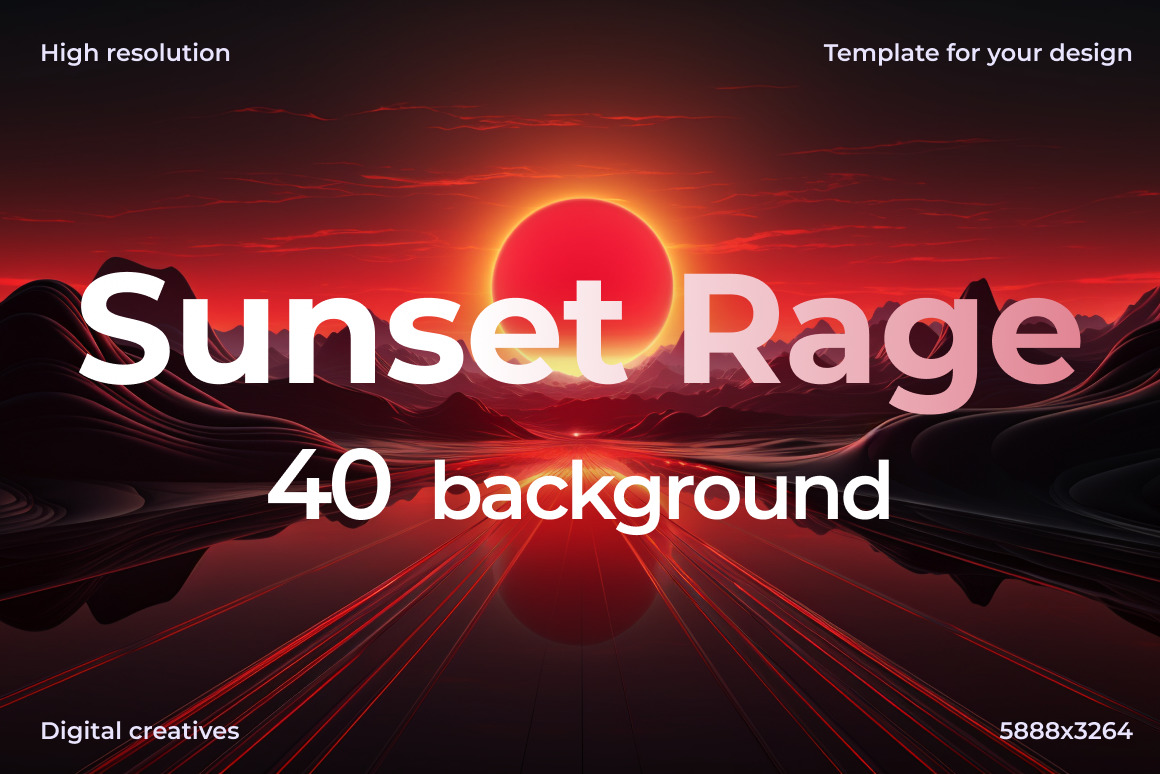 Sunset Rage ❊ Background Set