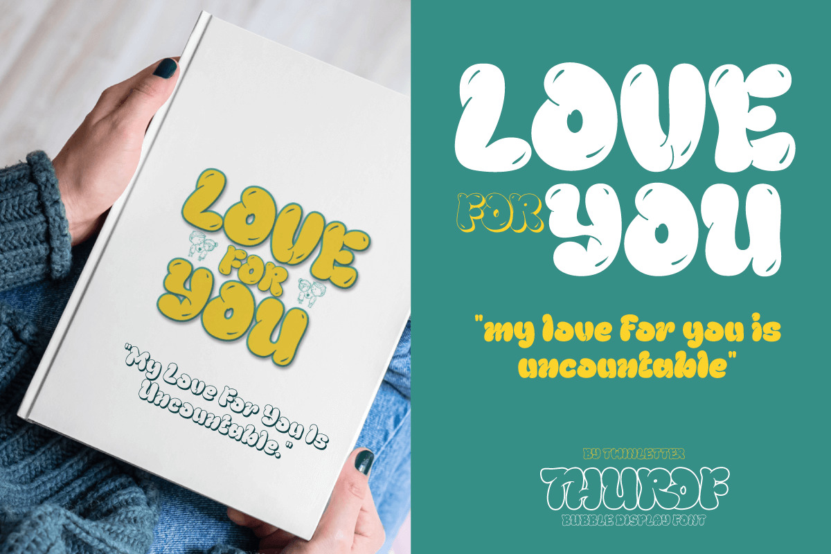Thurof - Bubble Font Thurof - Bubble Font