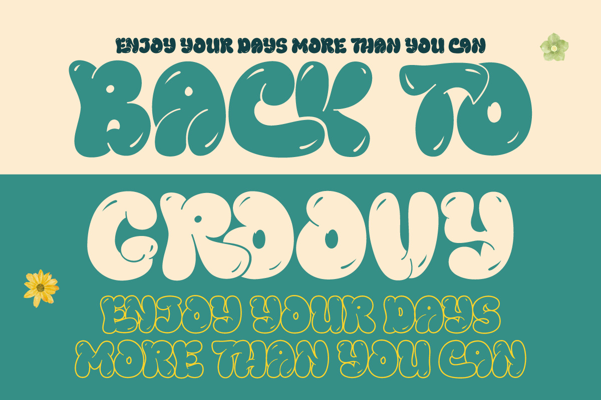 Thurof - Bubble Font Thurof - Bubble Font