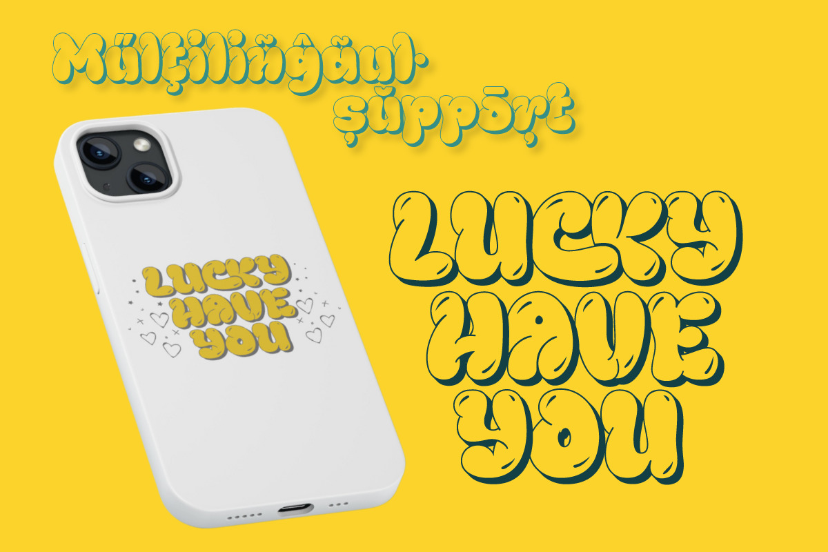 Thurof - Bubble Font Thurof - Bubble Font