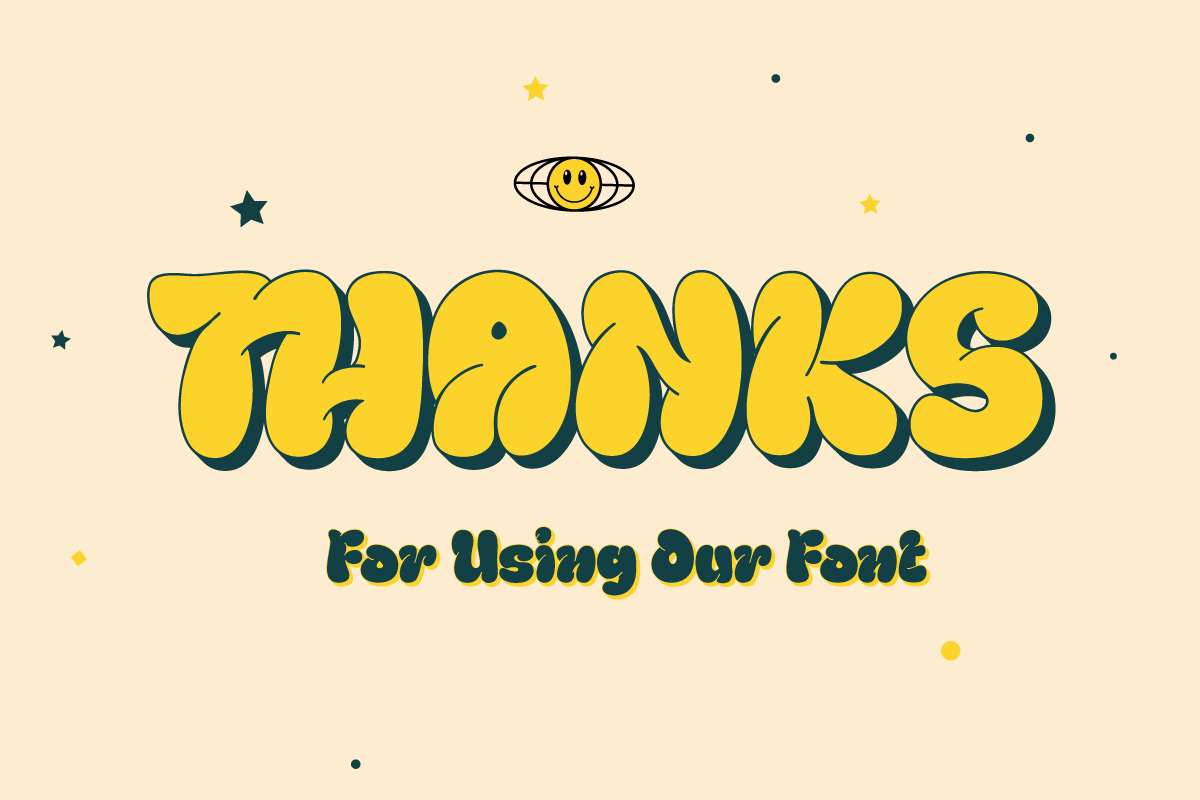 Thurof - Bubble Font Thurof - Bubble Font