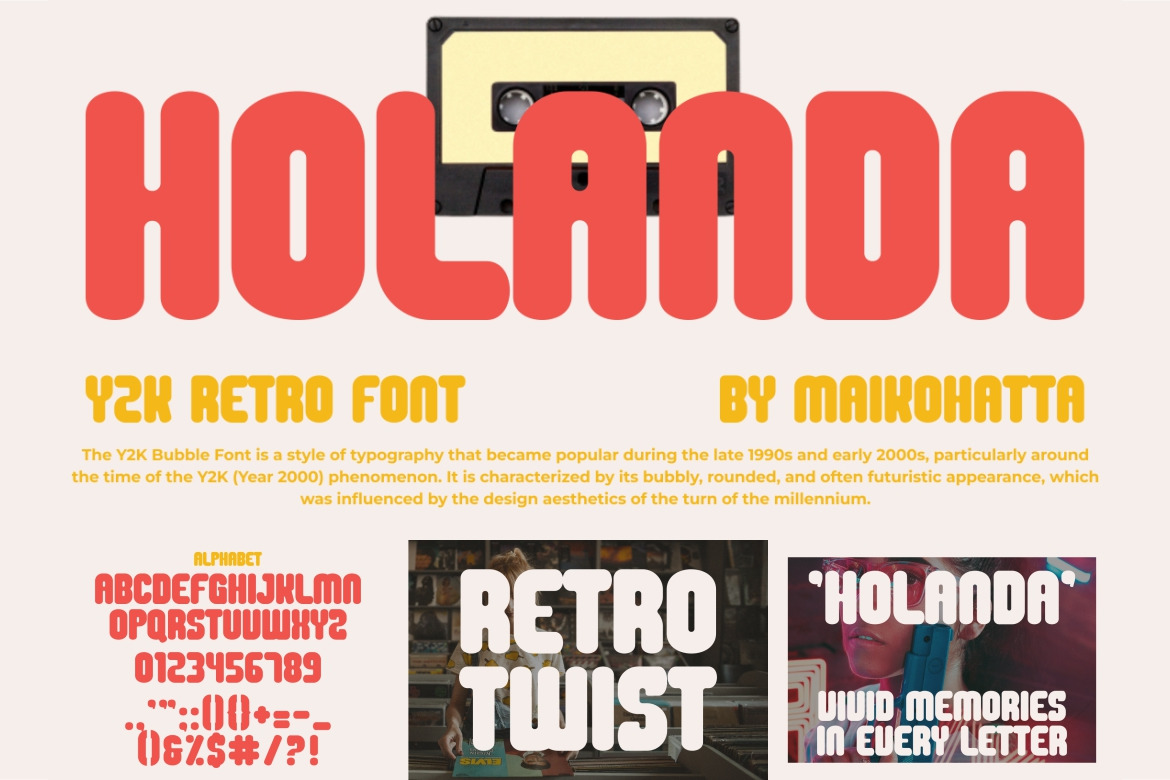Modern Y2K Font Bundle Modern Y2K Font Bundle