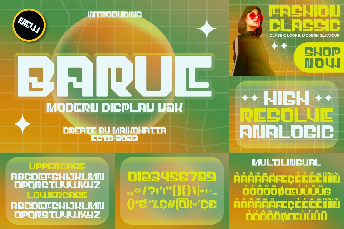 Modern Y2K Font Bundle Modern Y2K Font Bundle