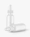 Two Glossy Dropper Bottles Mockup