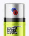 Metallic Thermo Bottle Mockup