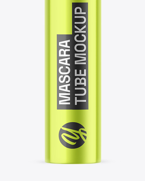 Metallic Mascara Tube Mockup